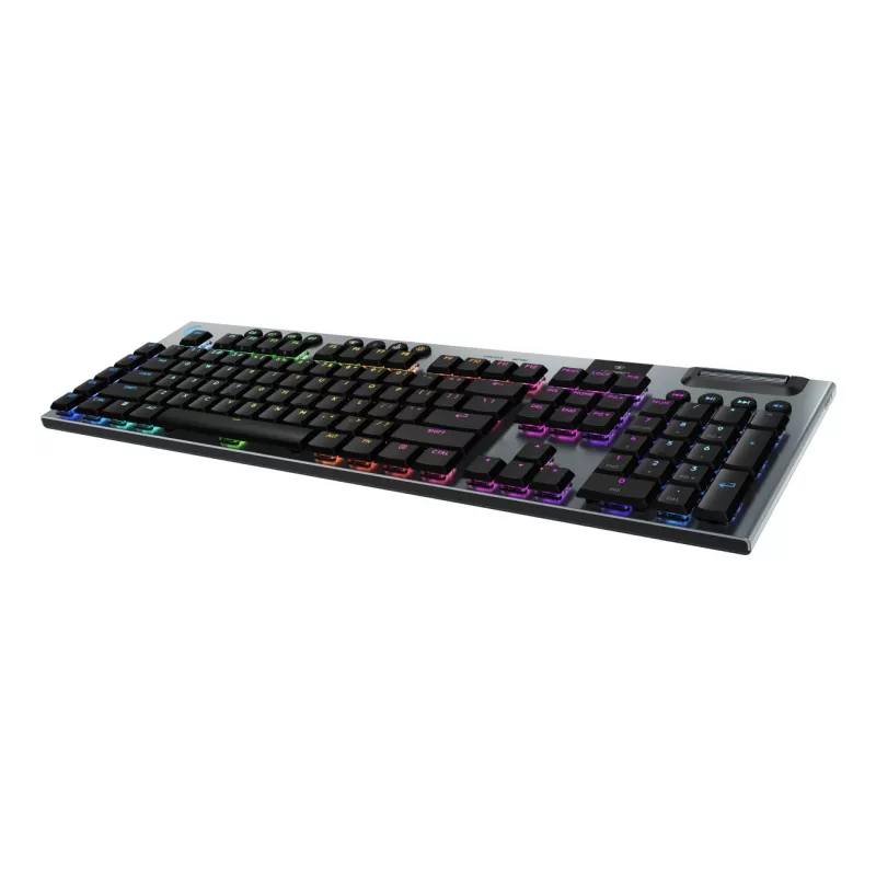 Logitech G G915 X LIGHTSPEED bezvadu RGB mehāniskā spēļu tastatūra - taustāma - bez ciparu bloka - melna