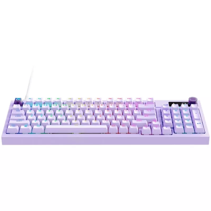 Logitech G316 X 98 vadu spēļu tastatūra - ceriņu - US International - taustes slēdži