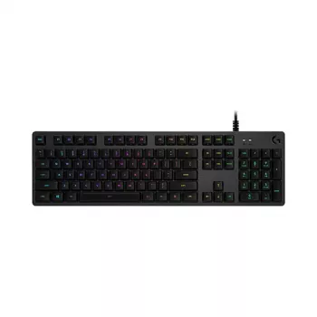 Logitech G512 Carbon mehāniskā spēļu tastatūra - GX Brown taustes, LIGHTSYNC RGB, USB caurlaide, lidmašīnas klases alumīnijs, pilna izmēra