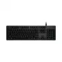Logitech G512 Carbon mehāniskā spēļu tastatūra - GX Brown taustes, LIGHTSYNC RGB, USB caurlaide, lidmašīnas klases alumīnijs, pilna izmēra