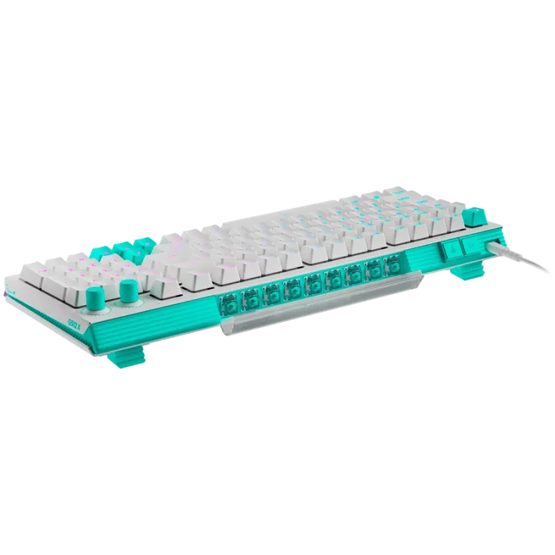LOGITECH G512 X 98 vadu spēļu tastatūra - balta - US International - USB - taustes (GX Brown)