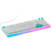 LOGITECH G512 X 98 vadu spēļu tastatūra - balta - US International - USB - taustes (GX Brown)
