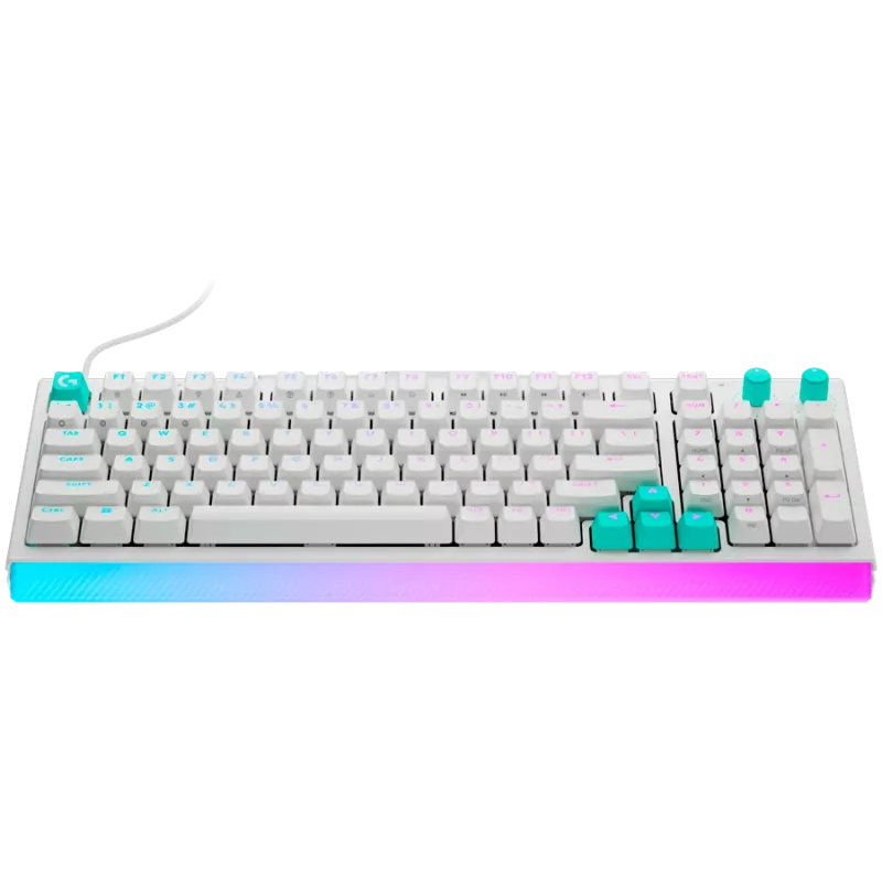 LOGITECH G512 X 98 vadu spēļu tastatūra - balta - US International - USB - taustes (GX Brown)
