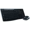 Logitech MK270 bezvadu komplekts – pilna izmēra RF 2.4 GHz tastatūra un pele (melna)
