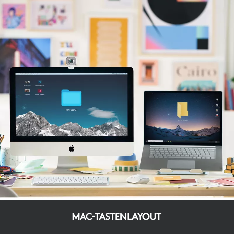 Logitech MX Keys Mini for Mac - Bezvadu tastatūra - Ar fona apgaismojumu - Space Gray