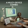 Logitech Pebble 2 Combo Tonal Graphite bezvadu klaviatūras un peles komplekts, AZERTY franču izkārtojums, Bluetooth un Logi Bolt USB uztvērējs, klusie klikšķi, vairāku ierīču atbalsts, pārstrādāta plastmasa