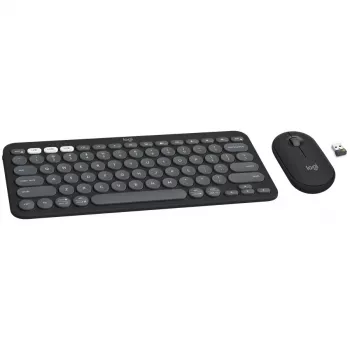 Logitech Pebble 2 Combo bezvadu klaviatūras un peles komplekts - Tonal Graphite - Bluetooth LE - QWERTY GB 920-012233