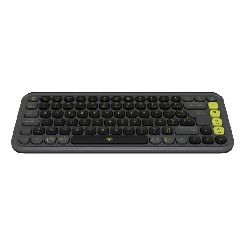 Logitech POP ICON KEYS Graphite French AZERTY bezvadu mehāniskā tastatūra