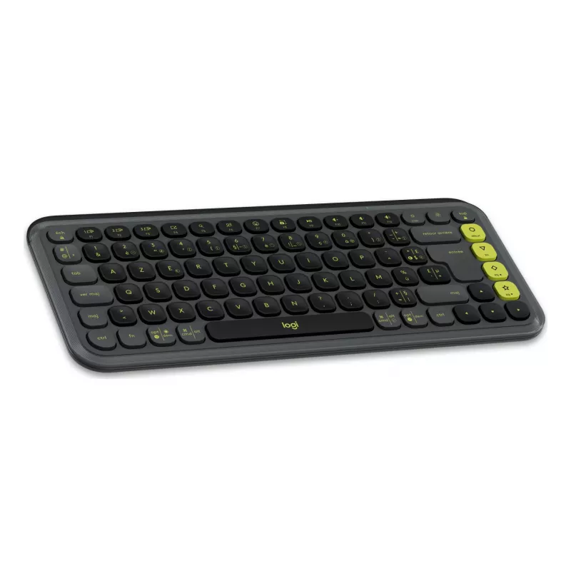 Logitech POP ICON KEYS Graphite French AZERTY bezvadu mehāniskā tastatūra