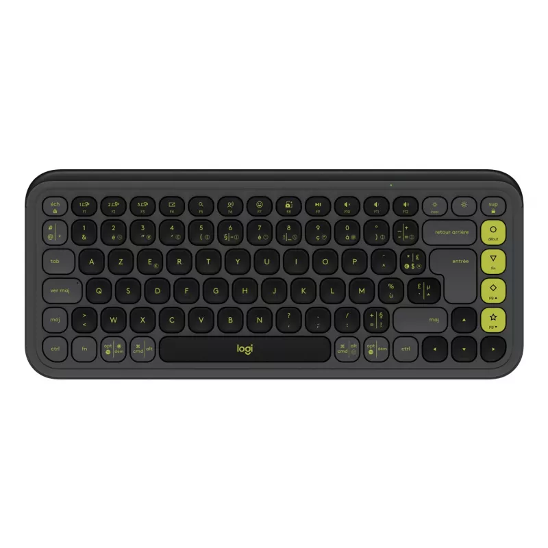 Logitech POP ICON KEYS Graphite French AZERTY bezvadu mehāniskā tastatūra