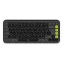 Logitech POP ICON KEYS Graphite French AZERTY bezvadu mehāniskā tastatūra