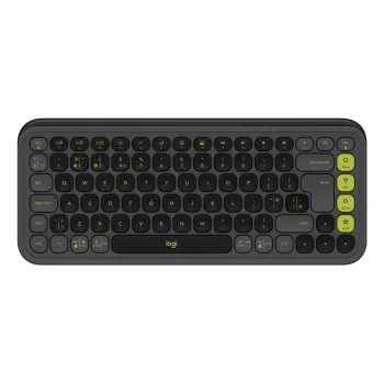 Logitech POP Icon Keys bezvadu kompaktā mehāniskā tastatūra, Blast Yellow