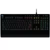 Logitech Prodigy G213 Prodigy spēļu tastatūra - fona apgaismojums RGB, QWERTY US English, izturīga pret izšļakstīšanos, iebūvēts plaukstu balsts