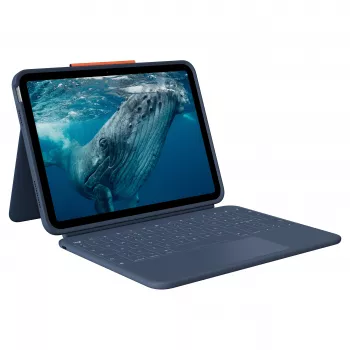 Logitech Rugged Combo 4c Touch Classic Blue (CH) klaviatūras futrālis ar skārienpaliktni iPad 7/8/9