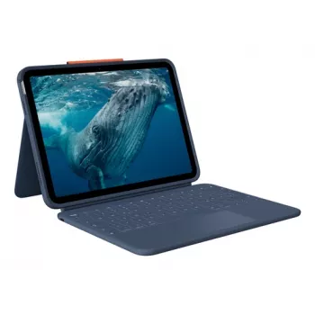 Logitech Rugged Combo 4c Touch Classic Blue iPad klaviatūras maciņš ar skārienpaliktni
