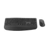 Logitech Signature Comfort Plus Combo MK880 for Business - Tastatūras un peles komplekts - Pilna izmēra - ar LED akumulatora indikatoru - Bezvadu - USB-C, Bluetooth LE - QWERTZ - Vācu - Grafīts