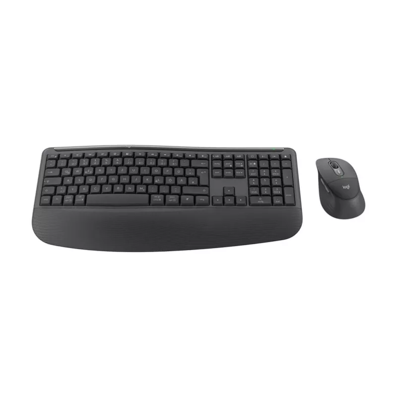 Logitech Signature Comfort Plus Combo MK880 for Business - Tastatūras un peles komplekts - Pilna izmēra - ar LED akumulatora indikatoru - Bezvadu - USB-C, Bluetooth LE - QWERTZ - Vācu - Grafīts