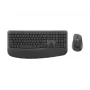Logitech Signature Comfort Plus Combo MK880 for Business - Tastatūras un peles komplekts - Pilna izmēra - ar LED akumulatora indikatoru - Bezvadu - USB-C, Bluetooth LE - QWERTZ - Vācu - Grafīts