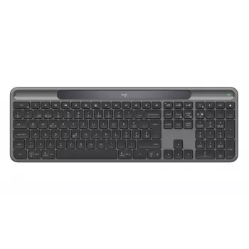 Logitech Signature Slim Solar+ K980 bezvadu klaviatūra grafīta krāsā Šveices izkārtojums 920-013756