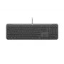Logitech Signature Slim Wired K620 for Business tastatūra - grafīta