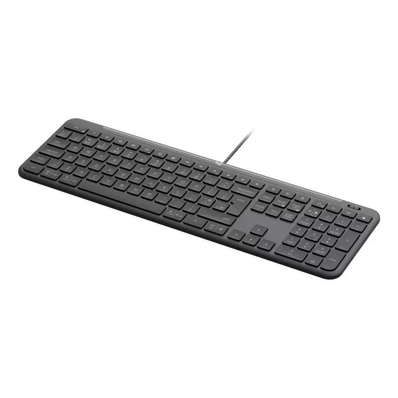 Logitech Signature Slim Wired K620 for Business Keyboard, QWERTY Layout, Graphite