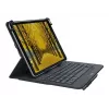 Logitech universālā tastatūra un folija maciņš 9-10 collu planšetdatoriem, Bluetooth 3.0, QWERTZ Šveices vācu izkārtojums, grafīta