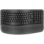 Logitech Wave Keys un Lift komplekts - ergonomiska bezvadu klaviatūra un vertikālā pele, grafīta