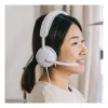 Logitech Zone Wired 2 uz auss USB-C austiņas ar trokšņu slāpējošu mikrofona sviru, pelēkbalts