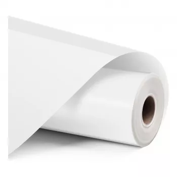 LOKLiK Pastāvīgās līmes vinila rullis matēti balts 30,5 cm x 180 cm (12 inch x 6 pēdas) griešanas mašīnām