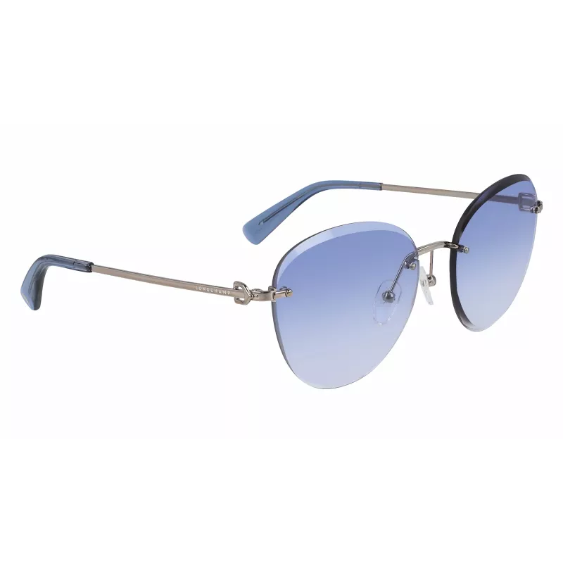 LONGCHAMP LO128S-719 Sieviešu tauriņveida saulesbrilles, zelta rāmis, brūnas gradienta lēcas 58/18/140 mm
