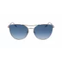 Longchamp LO134S-715 Sieviešu saulesbrilles, zelta metāla tauriņveida rāmis, brūnas gradienta lēcas, 58 mm