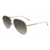 LONGCHAMP LO139S712 Sieviešu tauriņveida saulesbrilles - Melns rāmis, pelēki gradienta lēcas 59mm