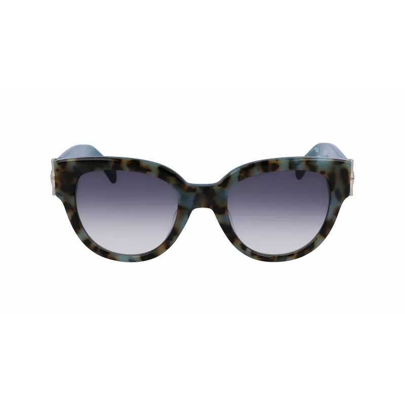 LONGCHAMP LO733S Sieviešu taisnstūra acetāta saulesbrilles Havana brūns gradients 52mm