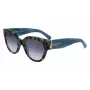LONGCHAMP LO733S Sieviešu taisnstūra acetāta saulesbrilles Havana brūns gradients 52mm