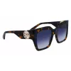 LONGCHAMP LO734S-430 Sieviešu ģeometriskās saulesbrilles Havana Acetāts Gradient Brūna Lēca 53mm