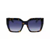 LONGCHAMP LO734S-430 Sieviešu ģeometriskās saulesbrilles Havana Acetāts Gradient Brūna Lēca 53mm
