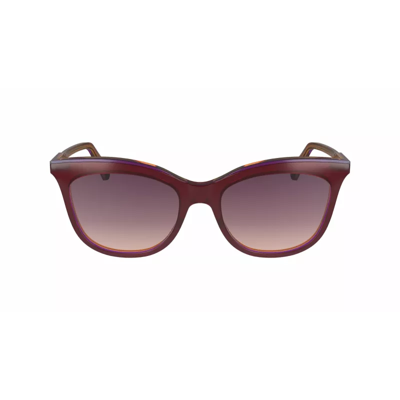 Longchamp LO738S sieviešu saulesbrilles – Havana acetāta rāmis, brūnas gradienta lēcas, UV400, 53/18/140 mm