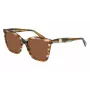 LONGCHAMP LO742S-N-211 Sieviešu kvadrātveida acetāta saulesbrilles Havana brūns gradients 54mm