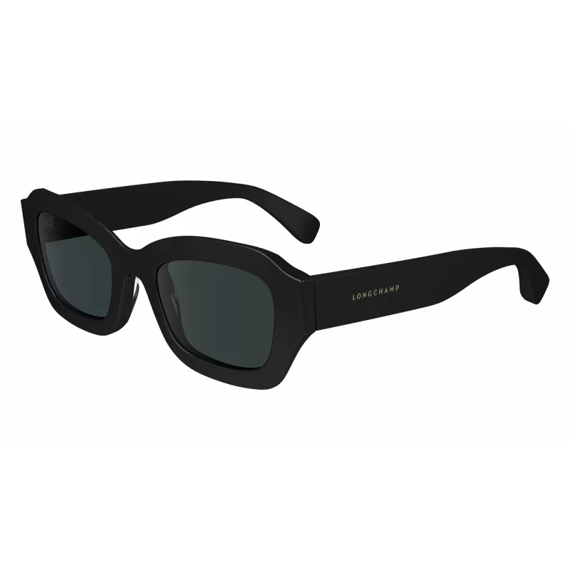 LONGCHAMP LO749S-001 Sieviešu saulesbrilles - Melns rāmis, Pelēkas lēcas, 50mm