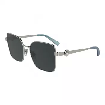 LONGCHAMP Sieviešu kaķacs formas saulesbrilles LO181S5617044 - Havana acetāta rāmis, brūnas gradienta lēcas, 56 mm