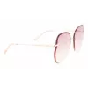 Longchamp sieviešu LO160S716 tauriņa saulesbrilles Havana ar gradienta pelēkām lēcām (65/17/140 mm)