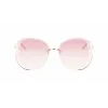 Longchamp sieviešu LO160S716 tauriņa saulesbrilles Havana ar gradienta pelēkām lēcām (65/17/140 mm)
