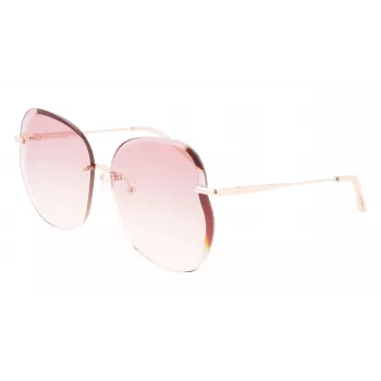 Longchamp sieviešu LO160S716 tauriņa saulesbrilles Havana ar gradienta pelēkām lēcām (65/17/140 mm)