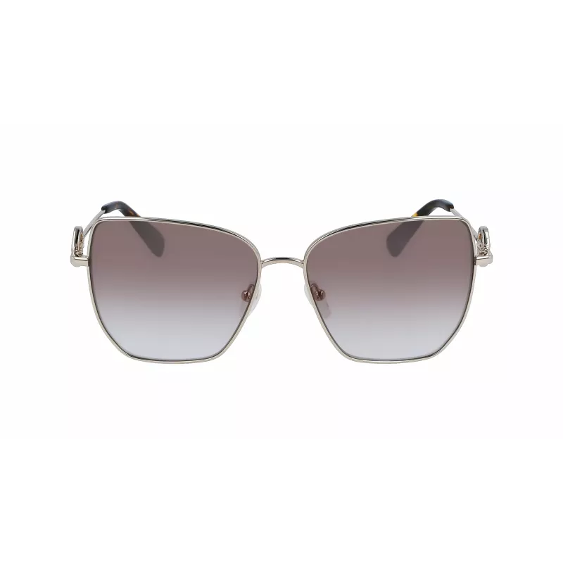 LONGCHAMP Sieviešu LO169S5815724 Kaķacs formas saulesbrilles Havana Brūns gradients 58mm