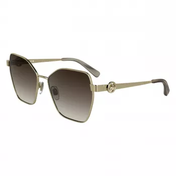 LONGCHAMP Sieviešu saulesbrilles LO180S-727 Havana Brūns Gradients Tauriņa Kaķacs 58mm