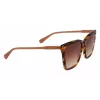 LONGCHAMP Sieviešu saulesbrilles LO719S-238 Havana Acetāta Kvadrātveida Rāmis Brūnas Gradienta Lēcas 56mm