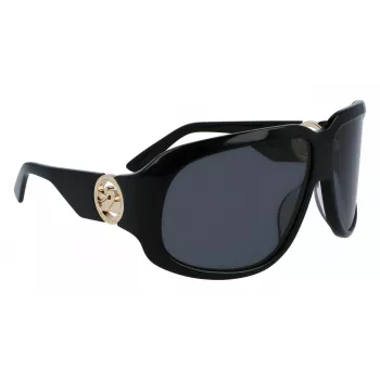 Longchamp sieviešu saulesbrilles LO736S-1 - tauriņa acetāta rāmis ar UV400 aizsardzību - lēcas 67mm, tiltiņš 11mm, kājiņas 125mm