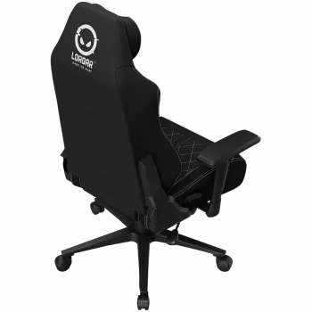 LORGAR CHA41 Ergonomic Gaming Chair Advanced, Premium Anti-Stain Fabric, Black/White