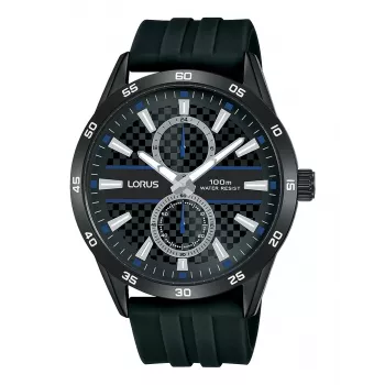 Lorus vīriešu kvarca analogais pulkstenis R3A43AX9 - Zils ciparnīca, nerūsējošā tērauda aproce, 43 mm