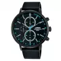 Lorus vīriešu kvarca analogais pulkstenis RM363FX9 - Zils ciparnīca, nerūsējošā tērauda aproce, 43 mm